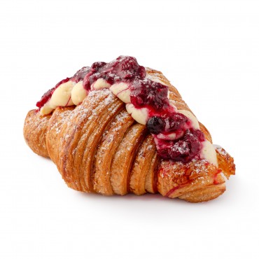 Croissant με Κρέμα και Κόκκινα Φρούτα